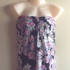 Torrid Lace Floral Strapless Top size 1x